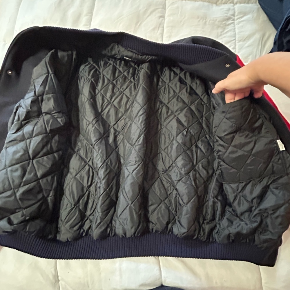 Oxford University. Wool lined varsity bombe jacket Vandanel - Picture 6 of 9